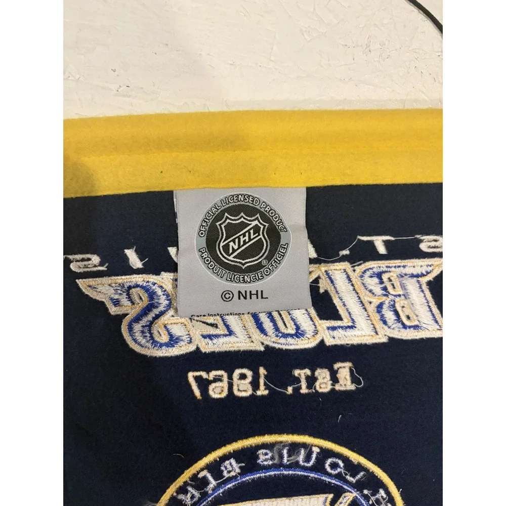 ST. LOUIS BLUES EVOLUTIONS BANNER EMBROIDERED WOOL 8